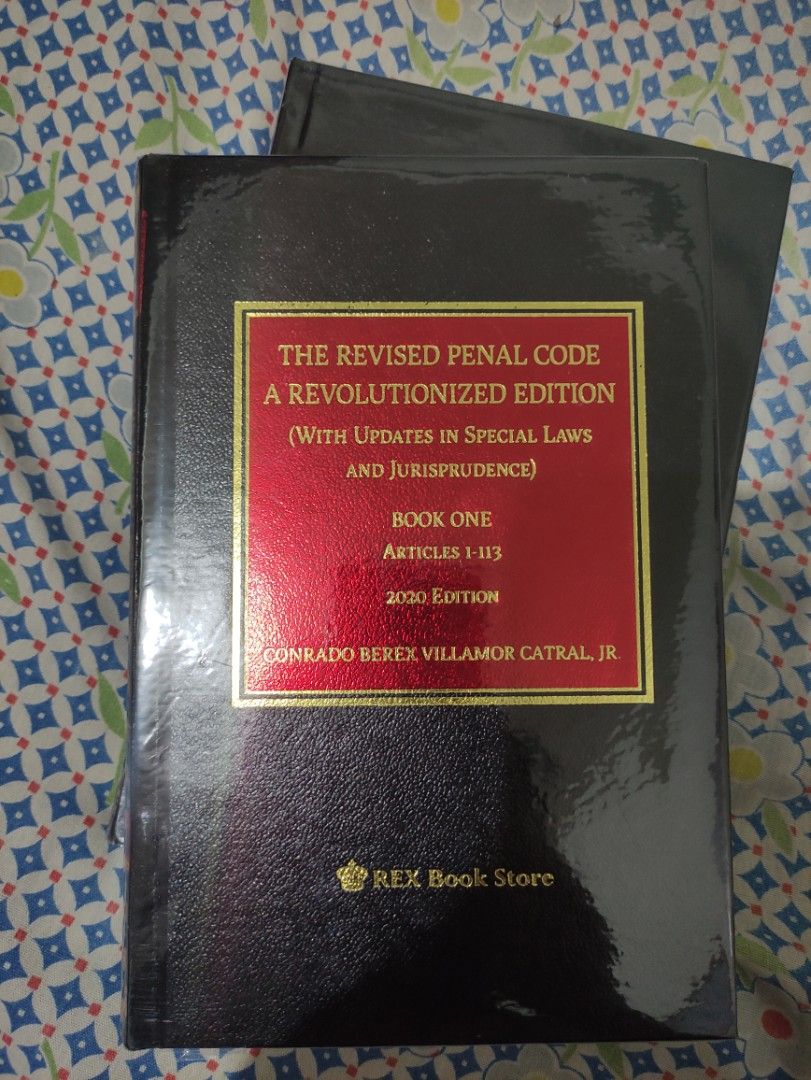 The Revised Penal Code A Revolutionized Edition (Catral 2020) (Category: Textbooks) located in Bayambang. Submitted by elibelly (Listing ID 1321399034, Image 1). Description: Bought for 850Php Pencil markings on first 15 pages Catral 2020.