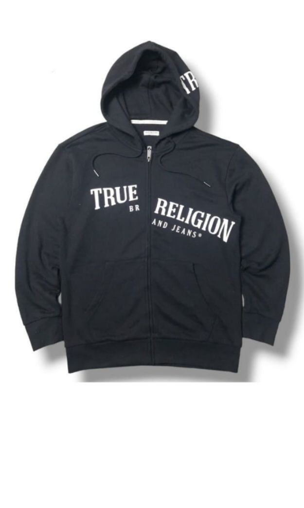 True Religion Zip Hoodie black