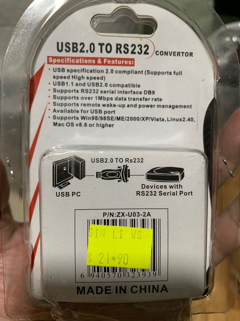 USB to RS232 Coverter, Computers & Tech, Parts & Accessories