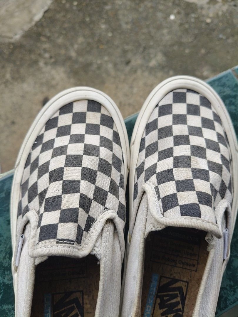 Vans checkerboard slip on ultracush outlet