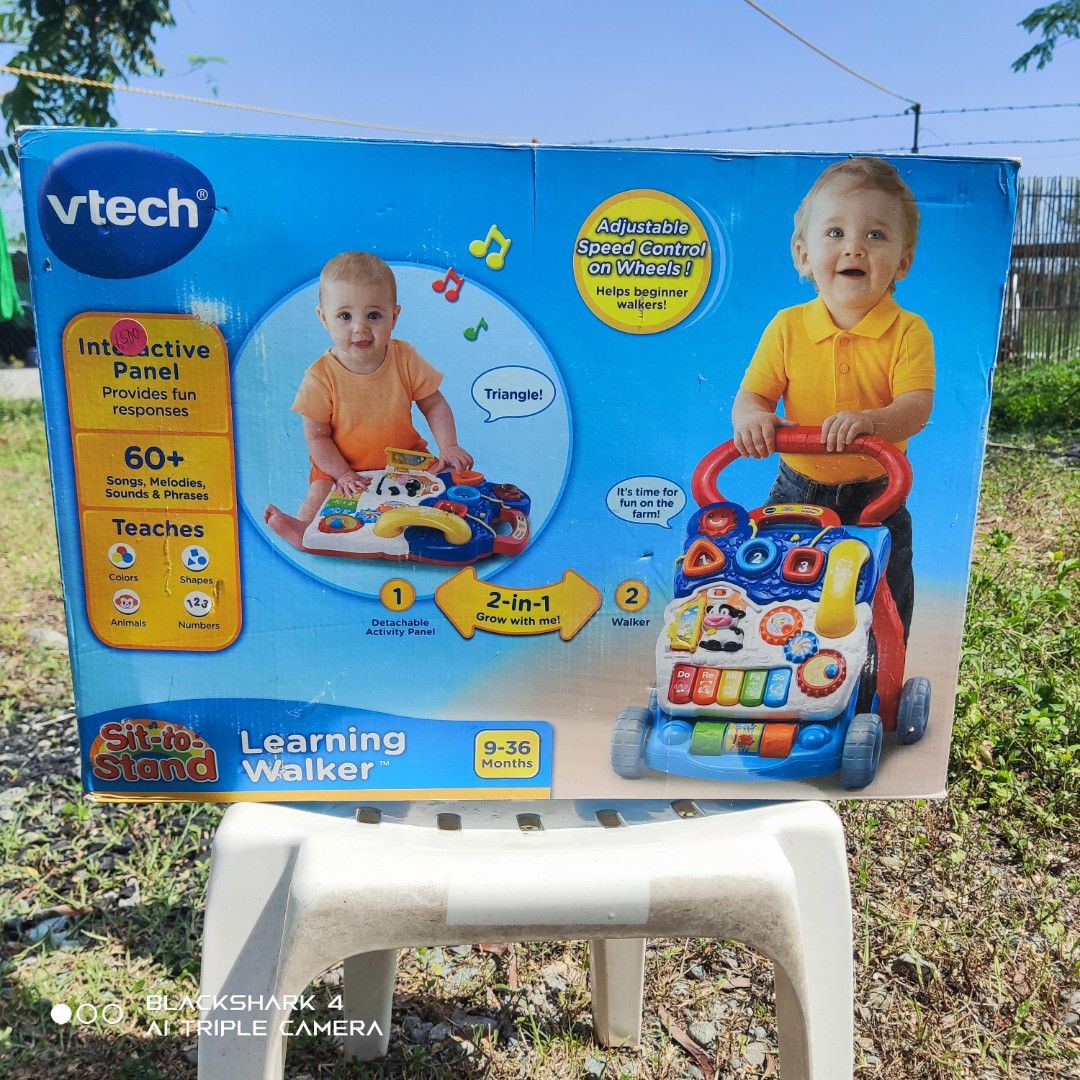 VTECH SIT-TO-STAND LEARNING WALKER 9-36 MONTHS INTERACTIVE PANEL (Category: Infant Playtime) located in Bugallon. Submitted by ariel013 (Listing ID 1321320268, Image 1). Description: .