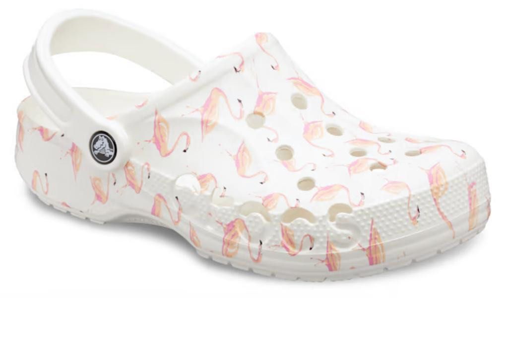 Pink flamingo crocs top