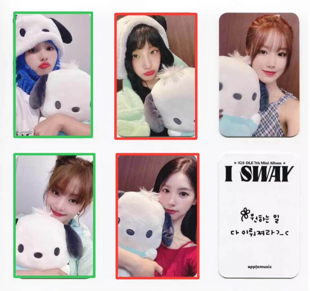 (G)I-DLE  I SWAY makestar イチゴ 　5枚コンプセット m37064245174_1.jpg?1721776649