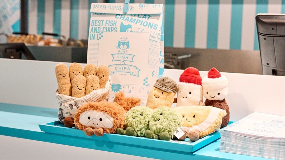 WTS/PO] JELLYCAT UK EXCLUSIVE SELFRIDGES FISH AND CHIPS PLUSHIES  