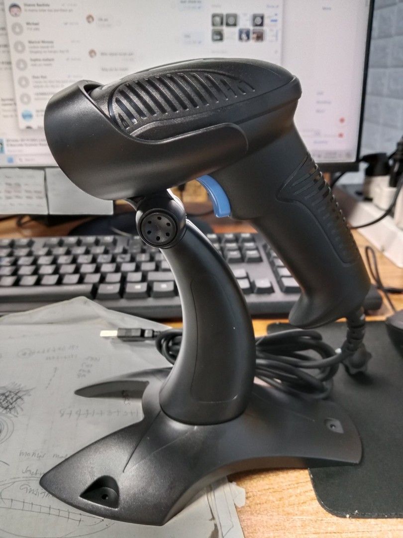 Xp-9100 1D barcode handheld wired scanner with stand (Category: Printers, Scanners & Copiers) located in Manila. Submitted by angeldecaa52449 (Listing ID 1321390430, Image 1). Description: same day delivery ✅ cash on delivery via lalamove ✅ gcash payment accepted ✅ open for retail and bulk orders ‼️ message me for more info ☺️.