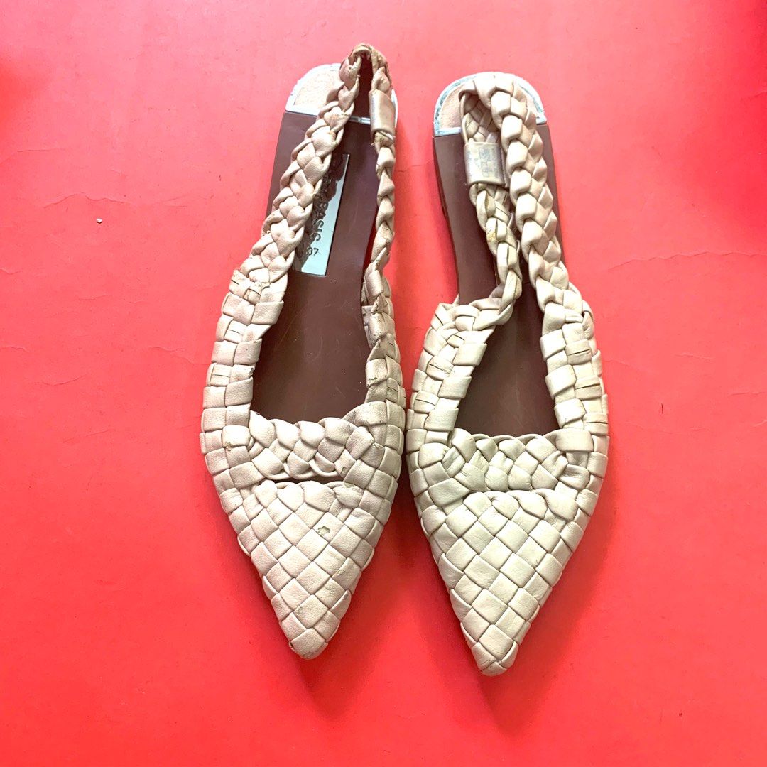 Zara snakeskin flats on sale