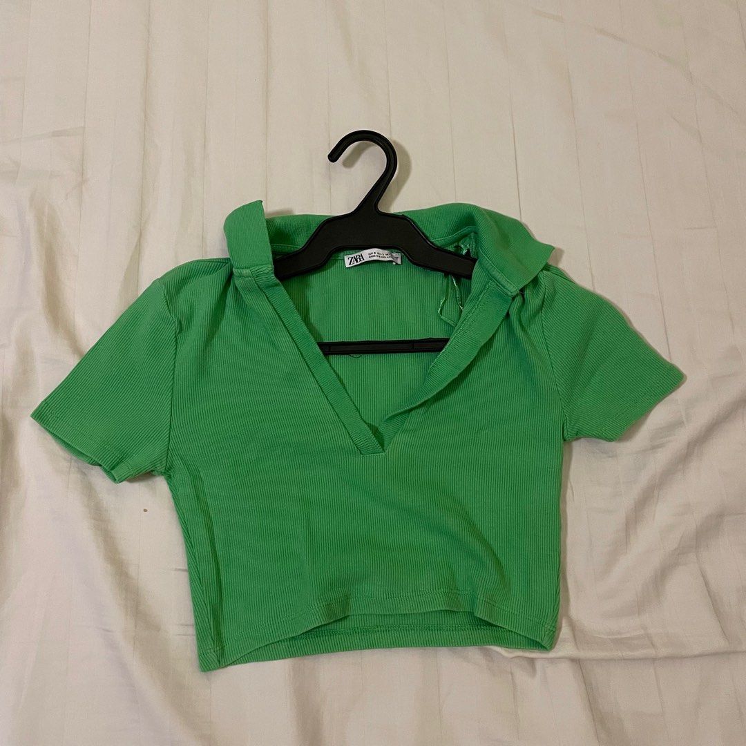 Zara Polo Crop Top (Category: Shirts) located in San Juan City. Submitted by mariel.declutter (Listing ID 1321353551, Image 1). Description: ‼️ Negotiable but no lowballers pls! ‼️ Discount if you buy other items Condition: 10/10, used less than 5 times RFS: decluttering 🔘 FIRST TO PAY WILL RECEIVE THE ITEM ✅ Shipping from: San Juan City ✅ MOP: Maya/GCash/BDO .