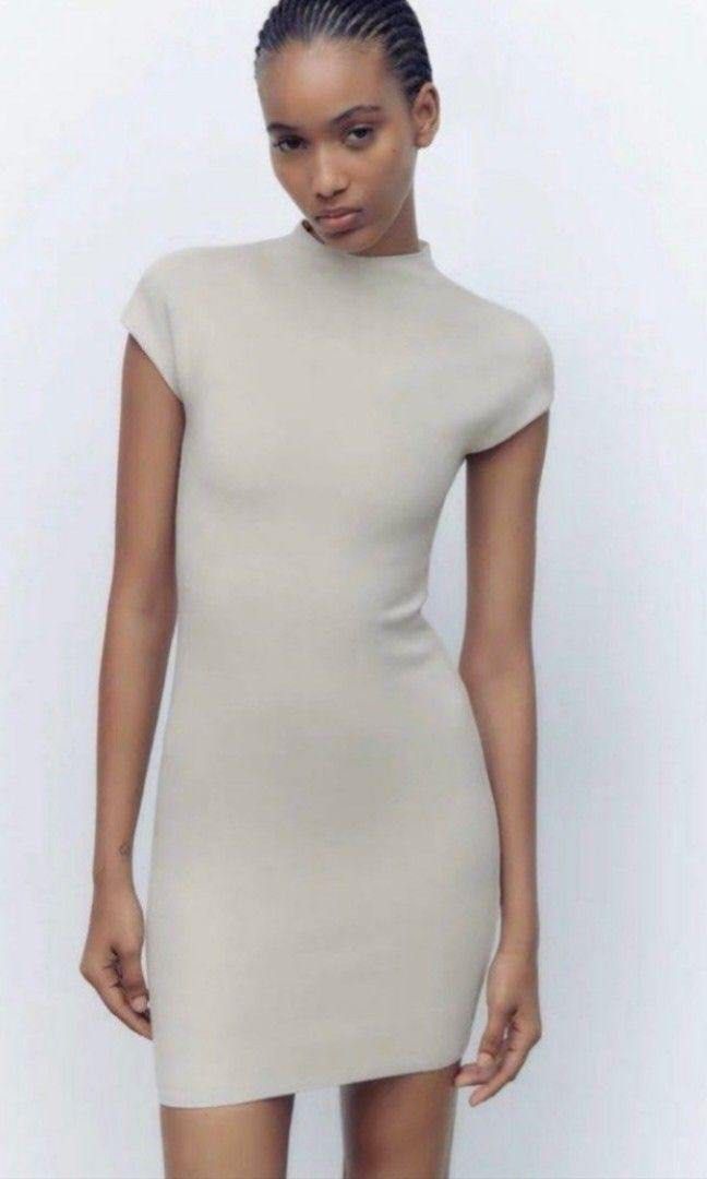winter tapestry knit sweater dress Devina Cable Knit Colorblock Sweater Dress in Grey main image 0