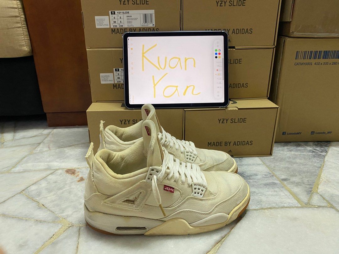 Aj4 levis white shop
