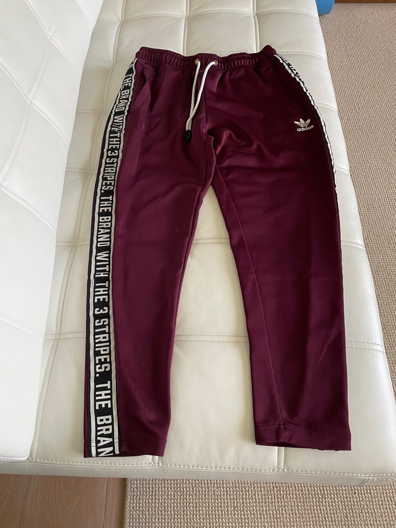 adidas sweatpants maroon