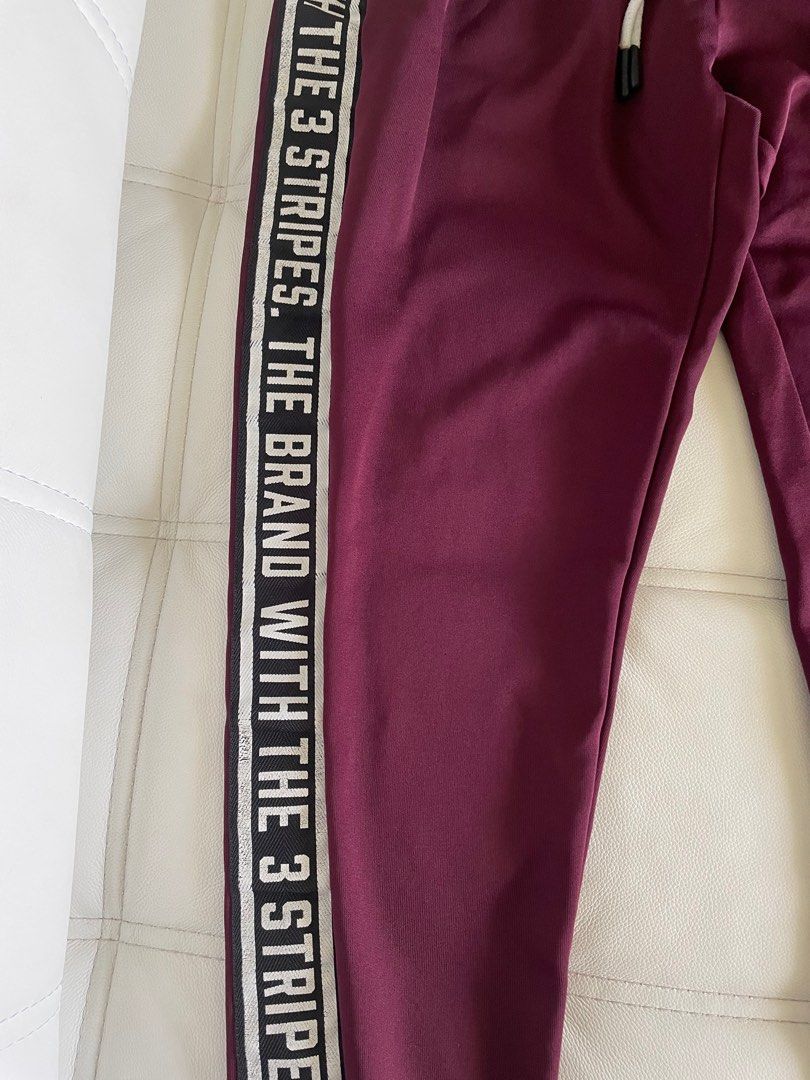 adidas sweatpants maroon
