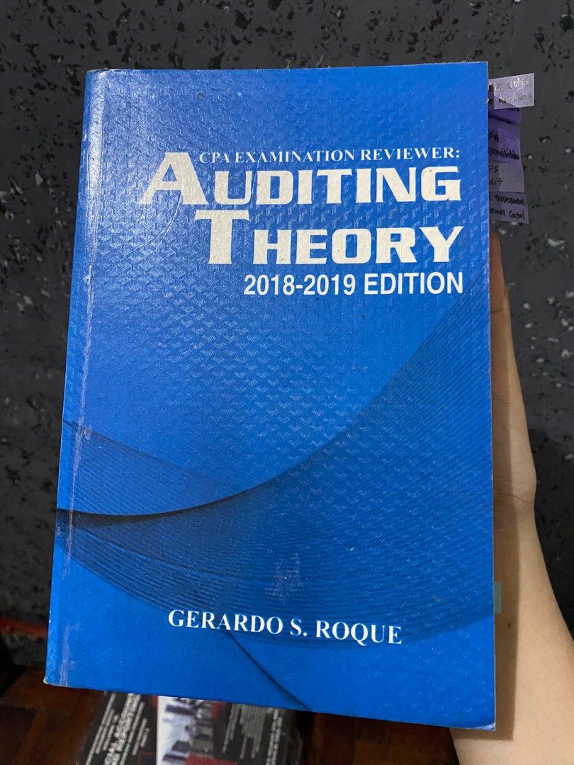 Auditing Theory by Roque (Category: Textbooks) located in Manila. Submitted by peachcartz (Listing ID 1321487542, Image 1). Description: .