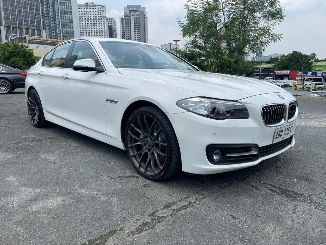 BMW 520d 2015 jackani Auto (Category: Used Cars) located in Pasig City. Submitted by jackani (Listing ID 1313702959, Image 1). Description: diesel 20t km casa maintained factory leather seats 20” Breyton GTS Wheels Dunlop Tires newly detailed by Aegis original paint good as new U can call 09173295586.