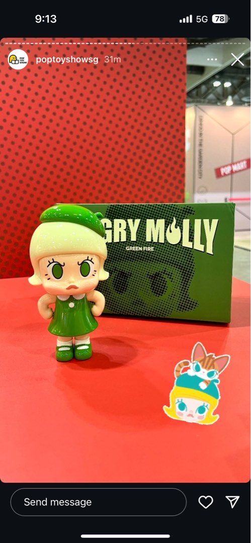 BNIB PopMart Angry Molly, Hobbies & Toys, Toys & Games on