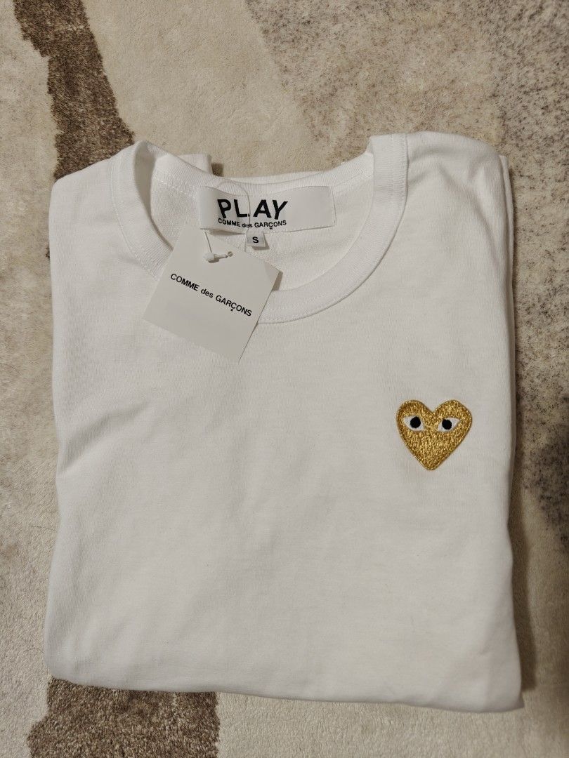 Brand New with Tag Comme Des Garcons Play Tshirt Men s Fashion Tops Sets Tshirts Polo Shirts on Carousell