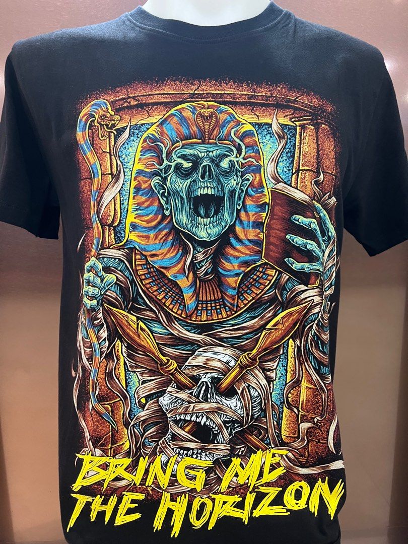 Bring me the horizon Bmth Egypt rock t shirt, Men's Fashion, Tops