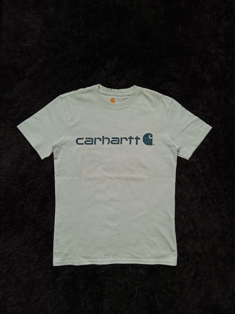 Carhartt script tee. Men s Fashion Tops Sets Tshirts Polo Shirts on Carousell