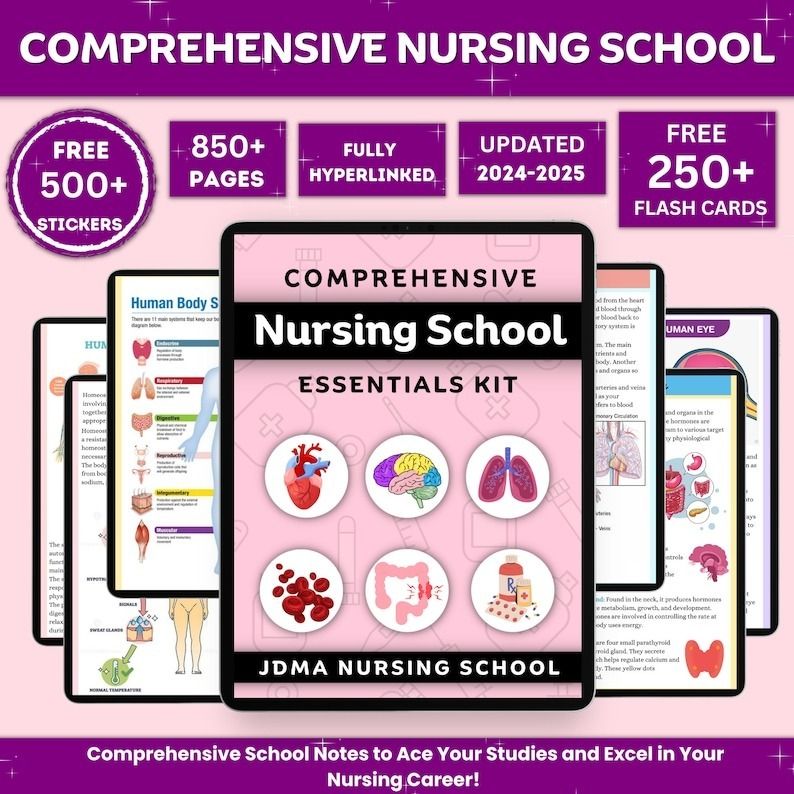 Comprehensive Nursing School Bundle with Hyperlinked | Study Guide Bundle | Nursing School Note | Digital Download | 850+Pages of Study note 2024-2025 (Category: Textbooks) located in Toronto. Submitted by Marie150-01183 (Listing ID 1321640606, Image 1). Description: The Complete Nursing School Bundle with Hyperlinked | Complete Study Guide Bundle | Nursing School Notes | Digital Download | 850+ Pages of Beautiful Study Materials This is a digita