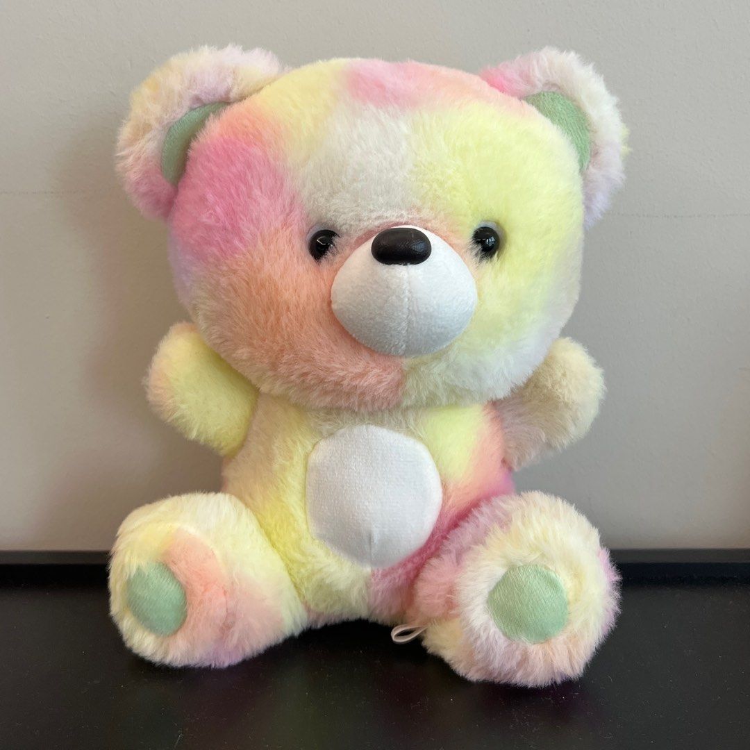 Daiso Pastel Rainbow Colour Stuffed Toy Hobbies Toys Toys Games on Carousell