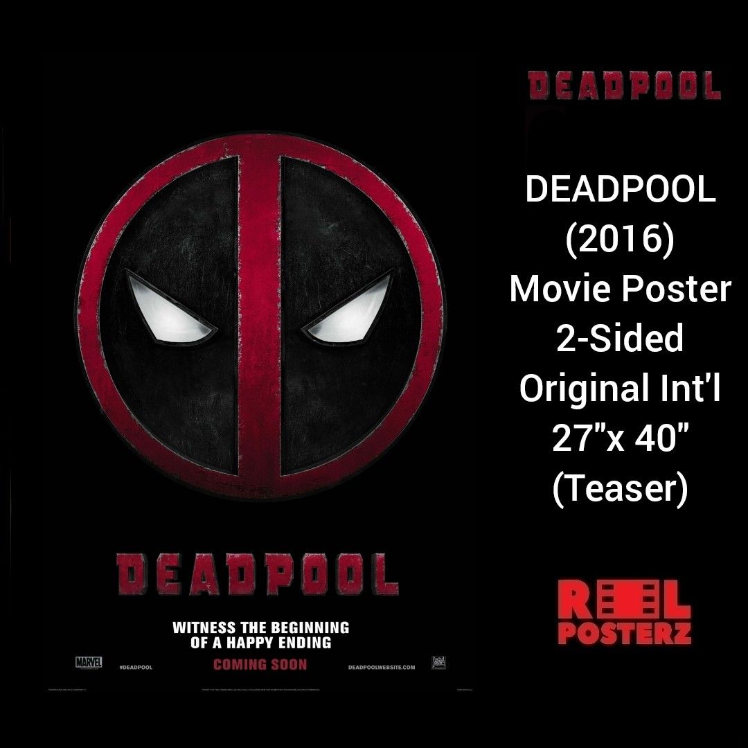 DEADPOOL (2016) Movie Poster 2-Sided Original International 27