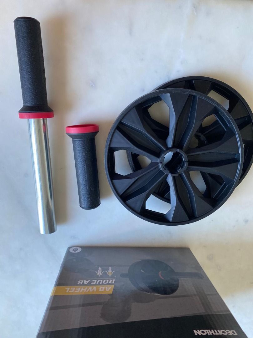 Decathlon Exercise Roller Wheel - AB Wheel , Sports Equipment, Exercise &  Fitness, Toning & Stretching Accessories on Carousell