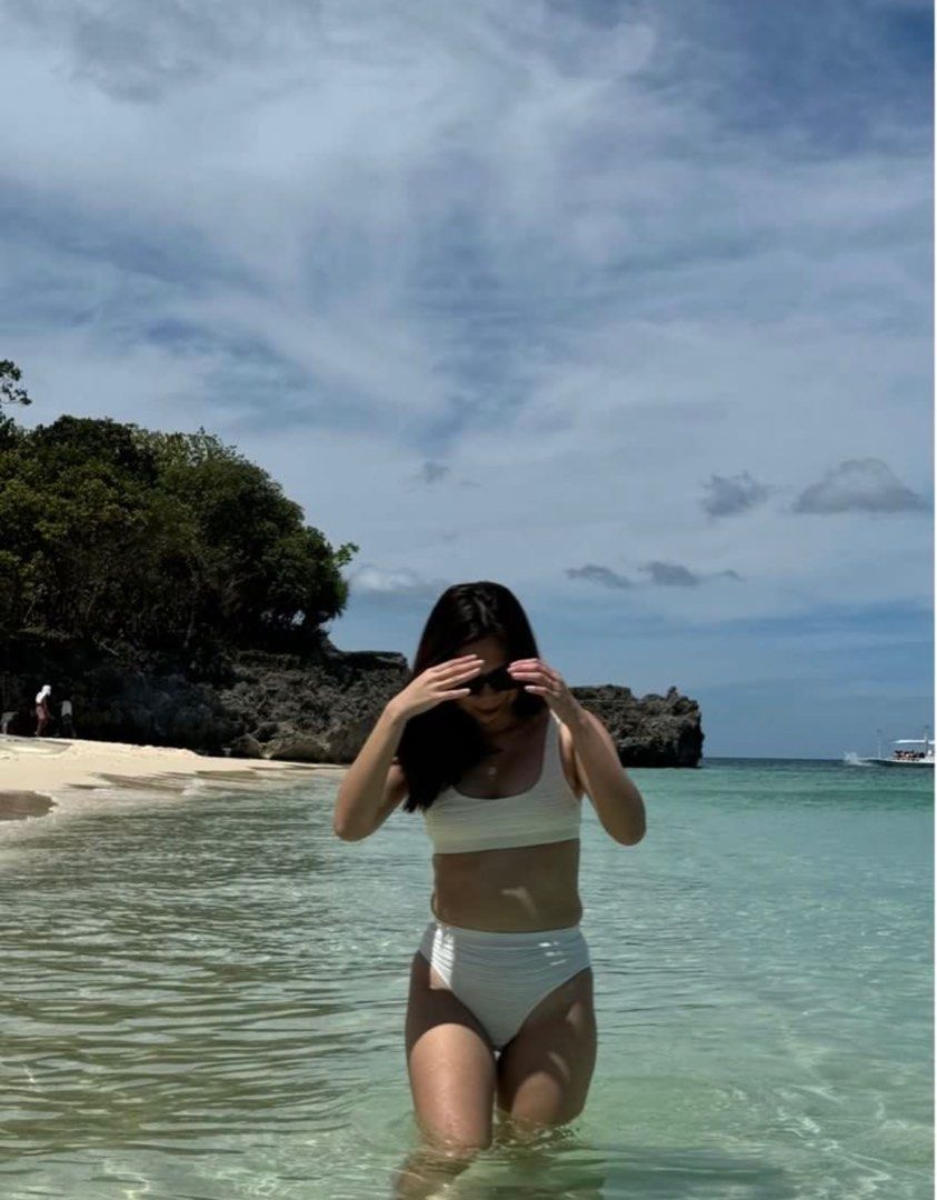 Eight Mermaid White Two Piece Women s Fashion Swimwear Bikinis Swimsuits on Carousell