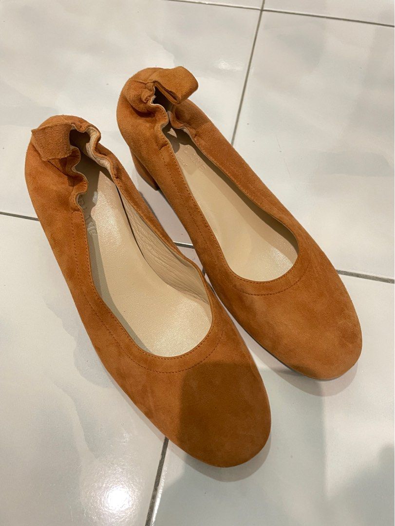 Everlane day heel cognac shop
