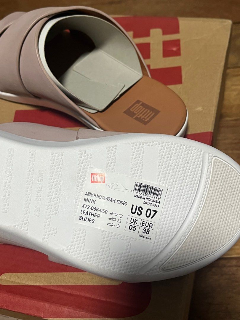 FITFLOP Annah Novaweave Slides US7 Women s Fashion Footwear Flats Sandals on Carousell