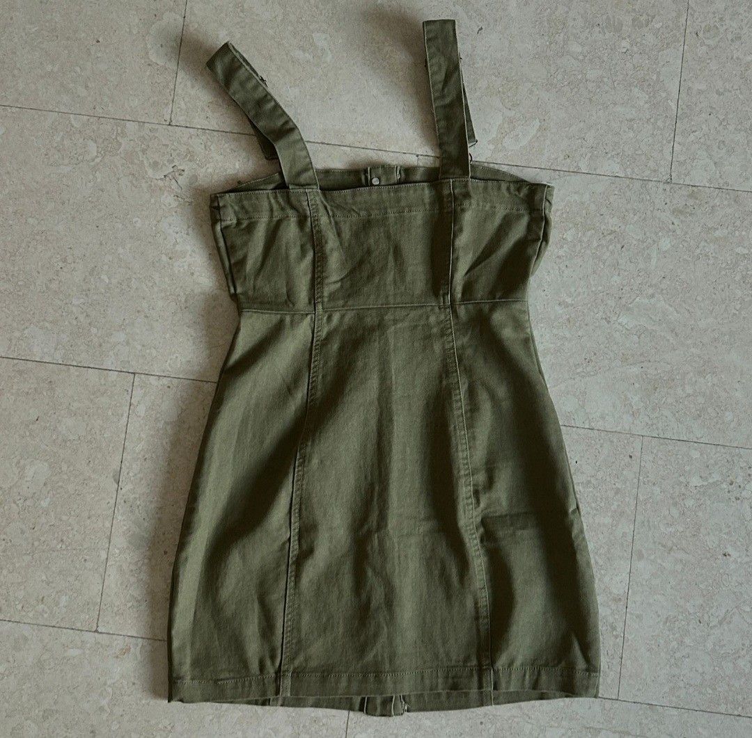 Khaki dress forever 21 sales