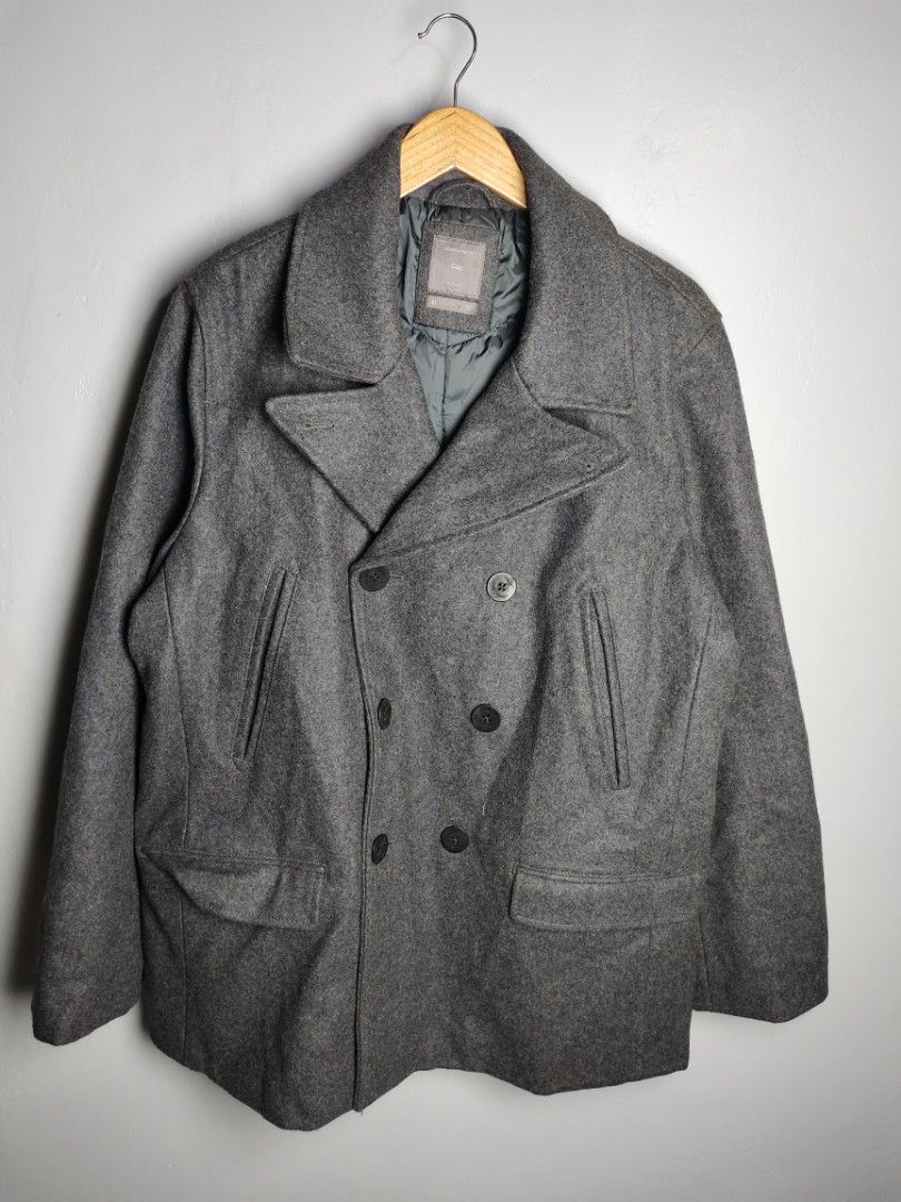 Gap wool peacoat for Men Men s Fashion Coats Jackets and Outerwear on Carousell
