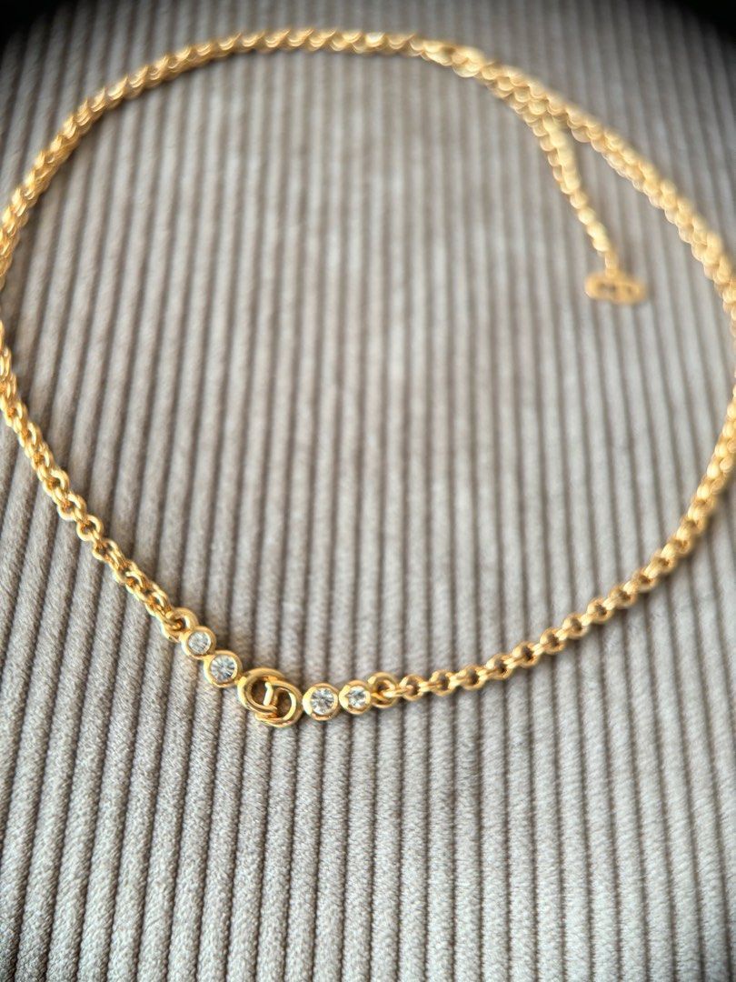 Gorgeous vintage Dior CD choker necklace