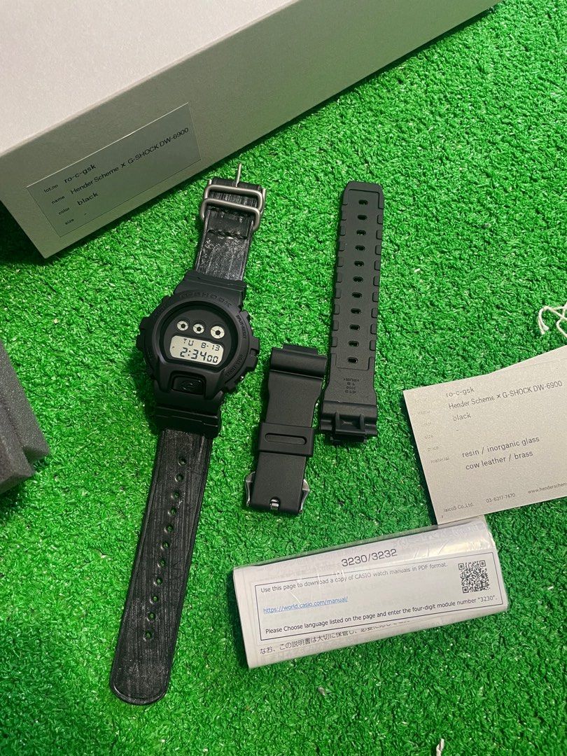 Hender scheme x G-shock DW 6900, 名牌, 手錶- Carousell