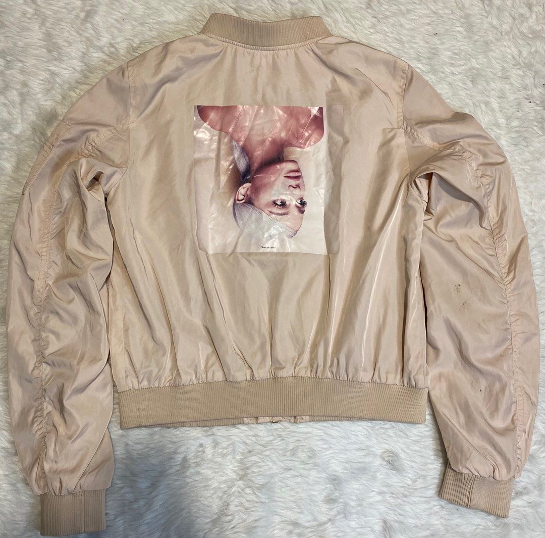 H M ARIANA GRANDE SWEETENER BOMBER JACKET WOMENS XS SMALL