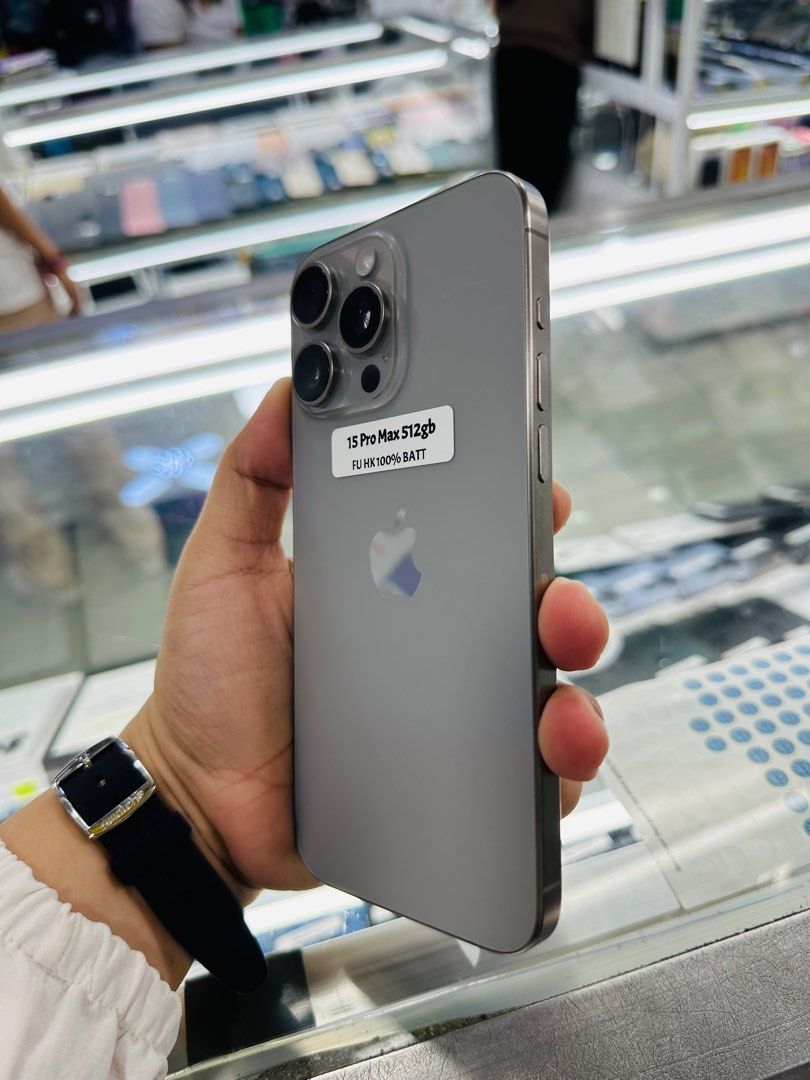 Iphone 15 Pro Max 512gb Dualsim FU HK (Category: iPhone 15 Series) located in San Juan City. Submitted by javedsgadgetshop (Listing ID 1321583288, Image 2). Description: OPEN FOR INSTALLMENT VIA CREDIT CARD/GGIVES/SPAY/BILLEASE & SWAP/TRADE-IN! WE BUY AND SELL ( ANYKINDS OF UNIT BINIBILI PO NAMIN)! PTPA : Padelete po f bawal Quick Specs : Iphone 15promax (Dualsim) •512gb •HK Variant •100% batt health •Factory Unlock •95% Smoothness •No hidden iss