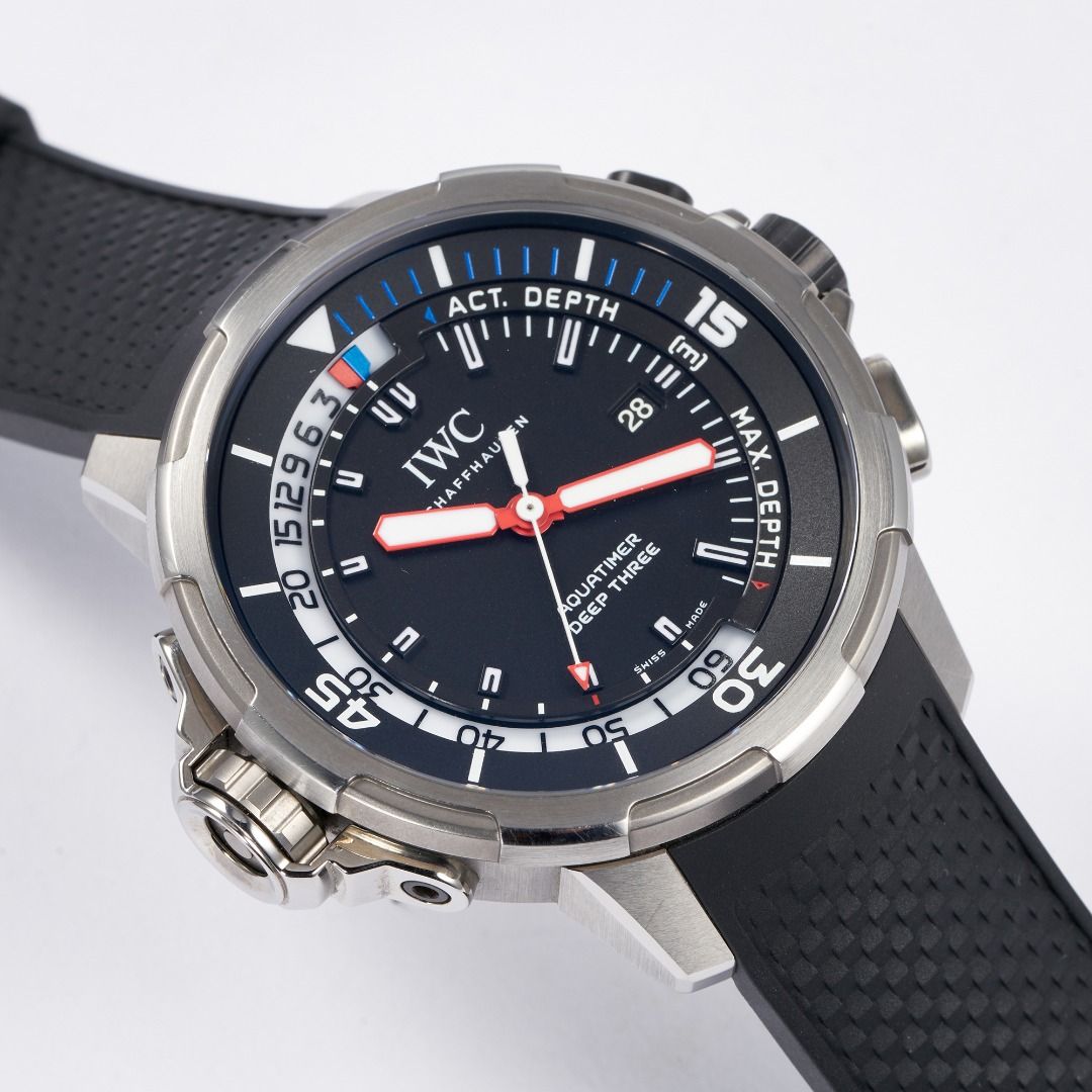 IWC Aquatimer 46 Deep Three Titanium Black Dial ref. IW355701 Wristcheck