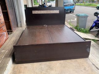 King Size Fabric Bed Frame Grey Colour / Rangka Katil Kain Saiz King ...