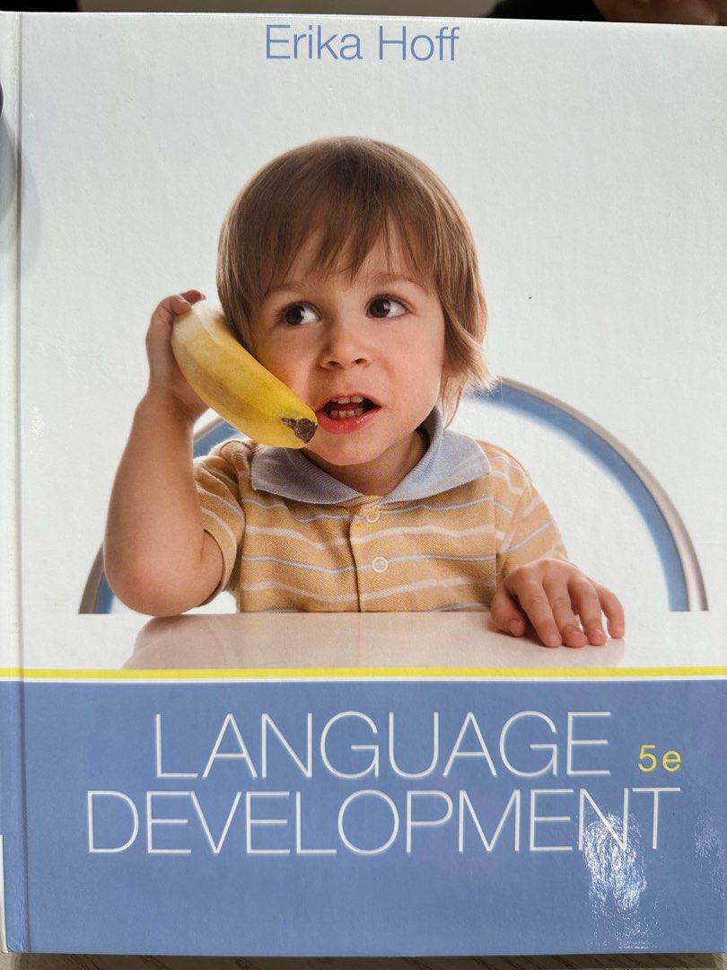 Language Development (Category: Textbooks) located in Singapore. Submitted by ms_tan (Listing ID 1321500172, Image 1). Description: Lightly used Language Development textbook by Erika Hoff.
