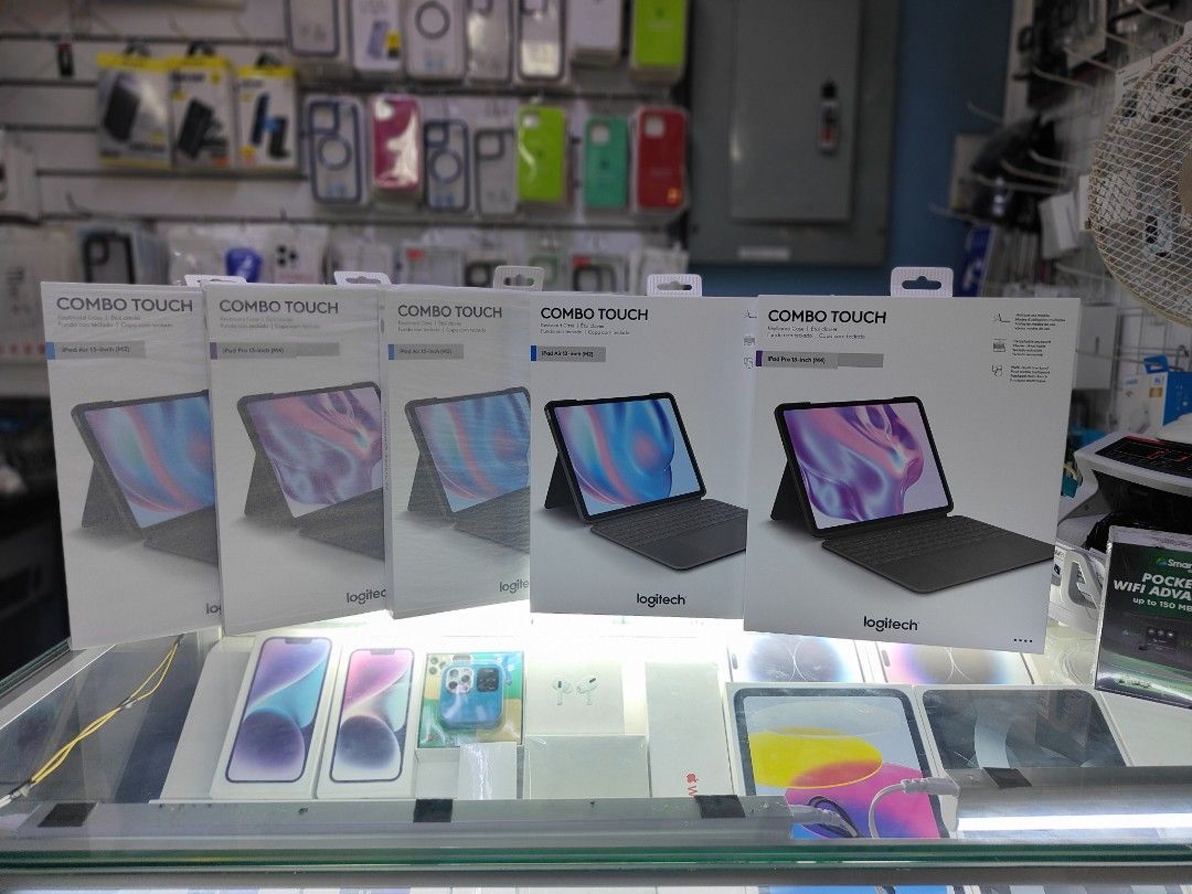 Logitech combo touch for ipad air 13 inch m2 (Category: Other Mobile & Gadget Accessories) located in San Juan City. Submitted by nerizapagara (Listing ID 1321510732, Image 1). Description: original logitech 1 year replace warranty in logitech supplier.