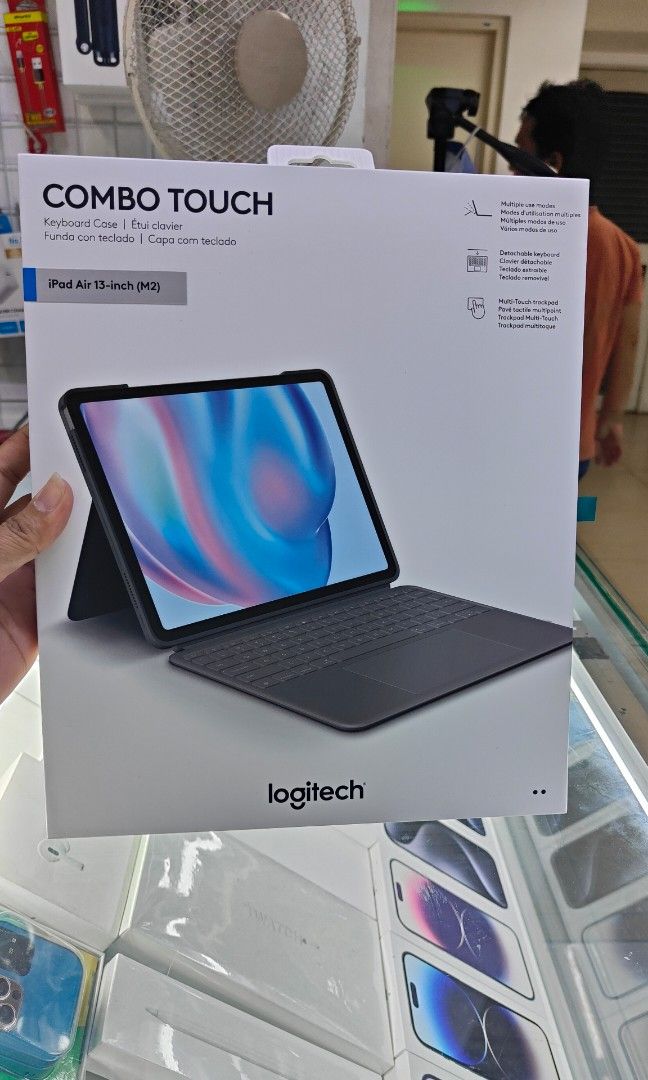 Logitech combo touch for ipad air 13 inch m2 (Category: Other Mobile & Gadget Accessories) located in San Juan City. Submitted by nerizapagara (Listing ID 1321510732, Image 2). Description: original logitech 1 year replace warranty in logitech supplier.