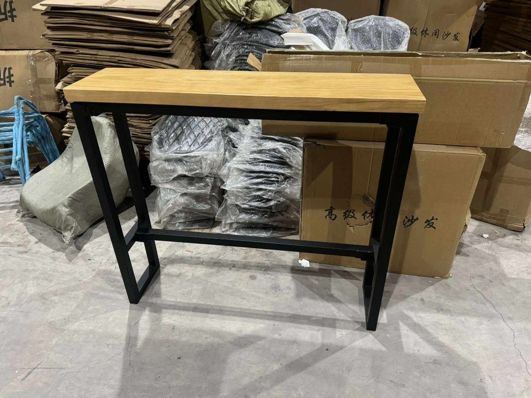 Long Bar Table and Bar Chair (Category: Tables & Sets) located in Makati City. Submitted by gineth24 (Listing ID 1321592138, Image 3). Description: Brand New Long Bar table-5,200 Bar Chair- 2,700 120x30x105cm Same day delivery +Sf, may vary per location Pm for inquiries.