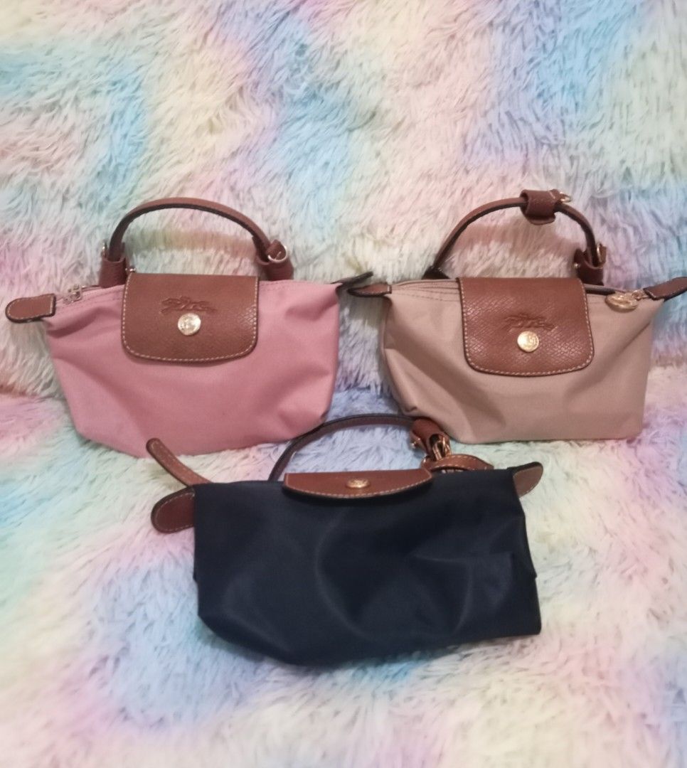 Mini Long Champ (Category: Luxury Bags & Wallets) located in Manila. Submitted by justmine1216 (Listing ID 1319224531, Image 1). Description: * Available in different colors Beige, Pink and Navy Blue * With etiketa Made in France * In good condition Note: SF will be shouldered by the buyer.