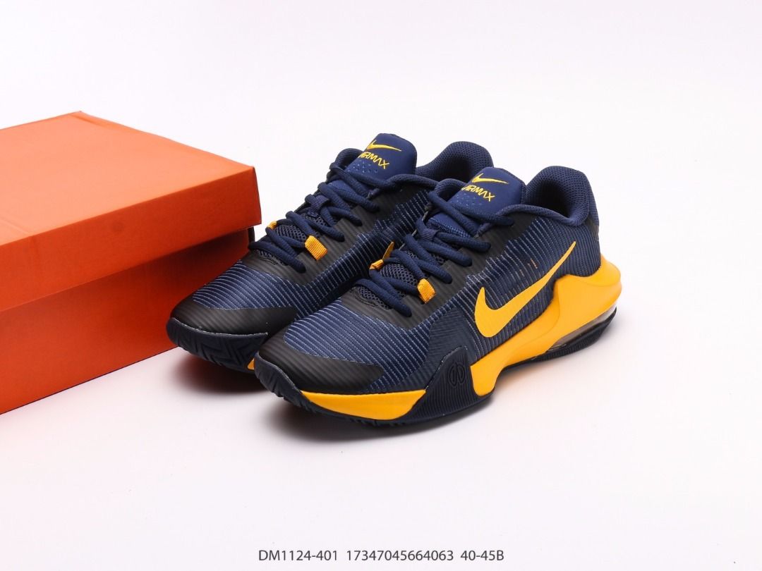 Navy blue and gold basketball shoes store