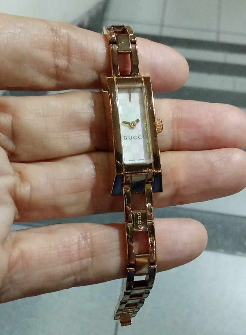 Orig Gucci 110 rosegold ladies watch