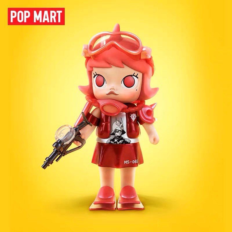 POPMART × kennyswork GUNDAM ZAKU molly Pop Mart Mega Space Molly Zaku Warrior 1000% - US