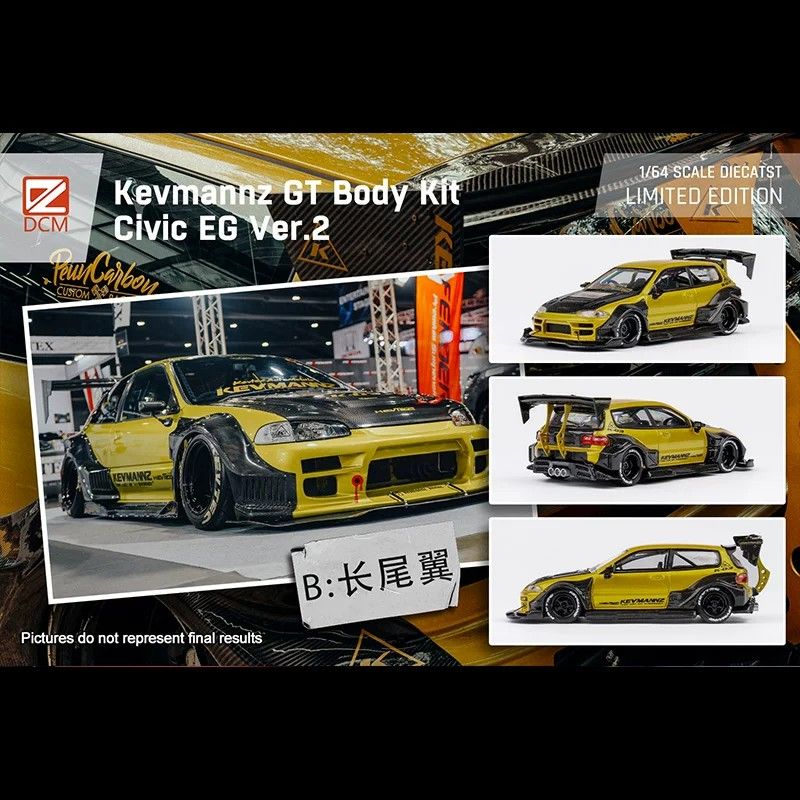 Preorders 1/64 DCM Honda Civic EG6 Thailand Kevmanz GT