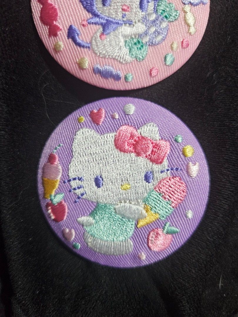 RARE Sanrio embroidered pin (Category: Character Goods) located in Valenzuela. Submitted by itemsforless22 (Listing ID 1321593055, Image 3). Description: 600 each Sanrio rare embroidered pins buyer pays shipping.