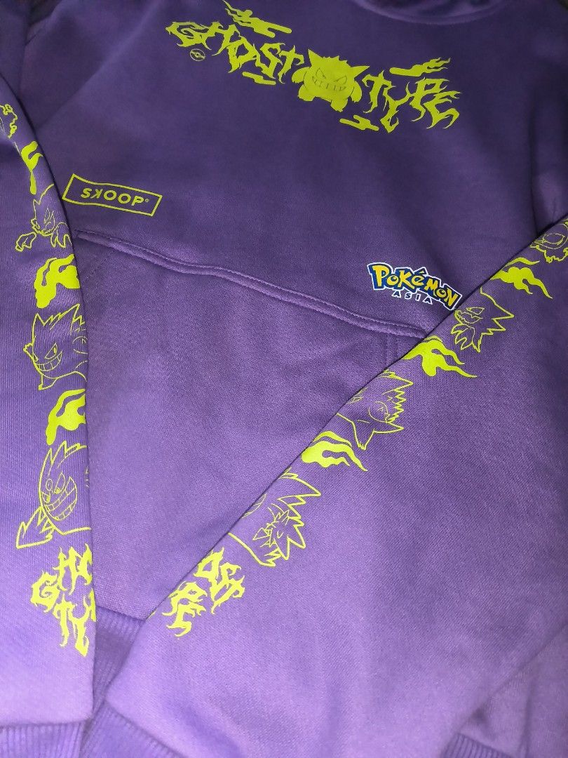 *RUSH* SKOOP Ghost Gang Hoodie (Category: Hoodies) located in Quezon City. Submitted by sergeiou (Listing ID 1321511168, Image 1). Description: archived skoop hoodie collab with pokemon limited edition featuring gengar, pang y2k niyo since it has that vibe. very eye catching 👀 used twice only mukha paring bago. dimensions: 22x28 RFS: decluterring.