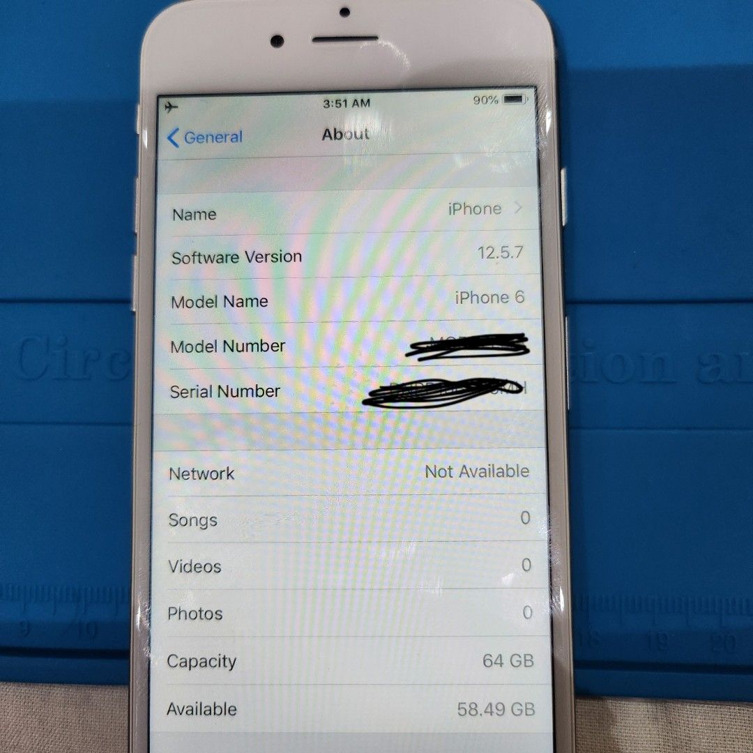 iPhone 6 (Factory Unlocked) (Category: iPhone 6 Series) located in Cavite. Submitted by loril.ke_359 (Listing ID 1321607817, Image 3). Description: *If you're looking for a dumb phone, a kid's first phone, or a work phone, then this is for you.* 'Guaranteed real iPhone.' ●iPhone 6 (Refurbished) ●64gb ●100% Battery ●Factory Unlocked / Openline ●Already Reset It is fully refurbished, but: •The screen doesn't sit as flush into the frame (See 2nd to 