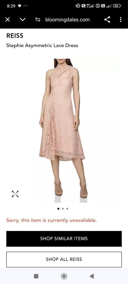 reiss Stephie assymetrical lace dress Women s Fashion Dresses Sets Dresses on Carousell