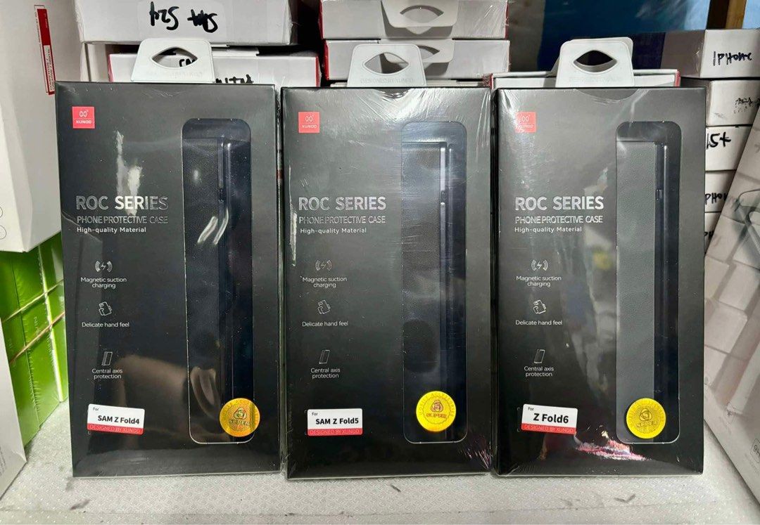 ROC CASES for Fold 6,5&4 (Category: Cases & Sleeves) located in Makati City. Submitted by marizacost86218 (Listing ID 1321483011, Image 1). Description: ￼ORIGINAL XUNDD ROC SERIES LEATHER SHOCKPROOF CASE FOR SAMSUNG Z FOLD 6 Z FOLD 5 Z FOLD 4 Original high quality material Magnetic suction charging / Magsafe case Delicatie hand feel Central axis protection 👉Brand new / good quality 👉With replace waranty / Deliver within a day MODE OF PAYMENT: ❗